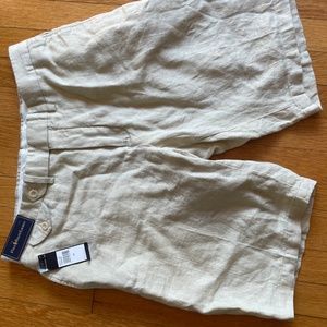 Polo linen shorts